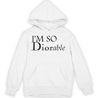 I'm So Diorable Fashion Luxury er Graphic Hoodie - Thegiftio UK