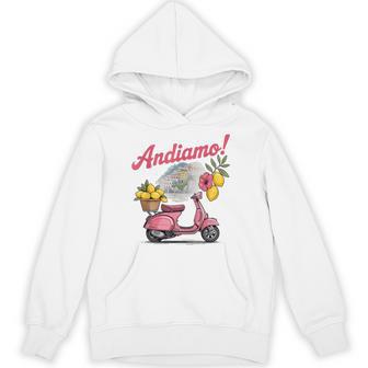Italian Adventure Andiamo Scooter Lemons Positano Souvenir Hoodie - Thegiftio UK