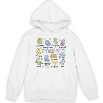 It's Ok To Be Different Autism Dinosaur Autism Awareness Hoodie - Thegiftio