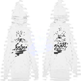 Juneau Alaska Vintage Pride Souvenir Unisex Hoodie | Mazezy