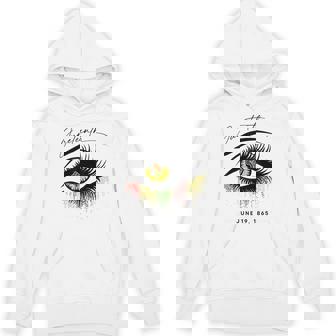 Junenth まつげ アフリカの目 美しい パーカー - Kawaiitshirt