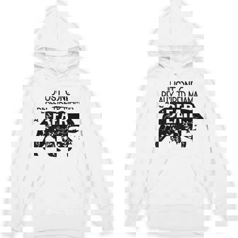 Just One Really Tired Mama Bear Vintage Cute Flower Family Tank Top Unisex Hoodie | Mazezy