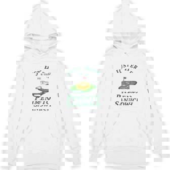 Just Here For The Pimento Cheese Sandwich Golf Humor Season Hoodie - Seseable