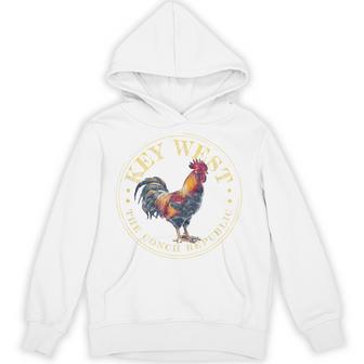 Key West Rooster Fl The Conch Republic Souvenir Small Blue Hoodie - Thegiftio