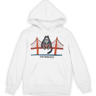 Kliban Cat San Francisco Golden Gate Hoodie | Seseable FR