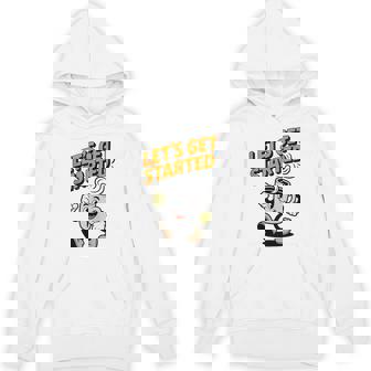 Let’s Get Started Coffee Cup Motivational Tank Top Unisex Hoodie | Mazezy