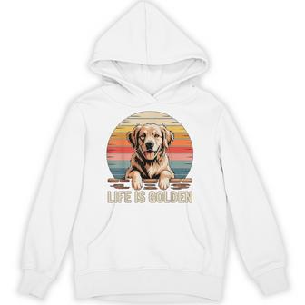 Life Is Golden Retriever Hoodie - Thegiftio UK