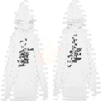 Lincoln Playing Electric Sunglasses Cottagecore Unisex Hoodie | Mazezy