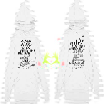 A Little Who Is Due Christmas Pregnancy Announcement Hoodie | Mazezy