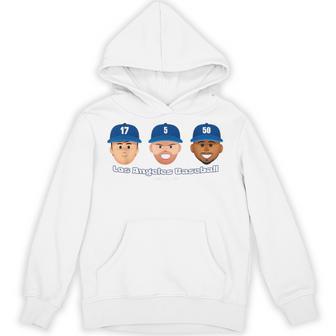 Los Angeles Baseball Players Head Trio Mlbpa Hoodie - Thegiftio UK