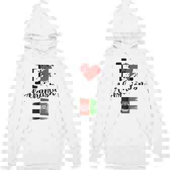 I Love Afghanistan Heart Flag Afghanistan Unisex Hoodie | Mazezy