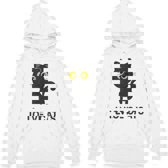 I Love Cats シャツ キュート 黒猫好き キッズ 子猫 パーカー - Kawaiitshirt