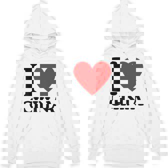 I Love China I Heart China パーカー - Kawaiitshirt