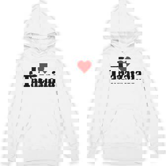 I Love Heart Tanzania Africa Tank Top Unisex Hoodie | Mazezy