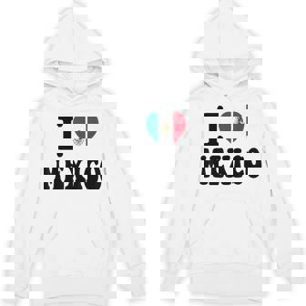 I Love Mexico ハートフラッグ レトロ 旅行 お土産 パーカー - Kawaiitshirt