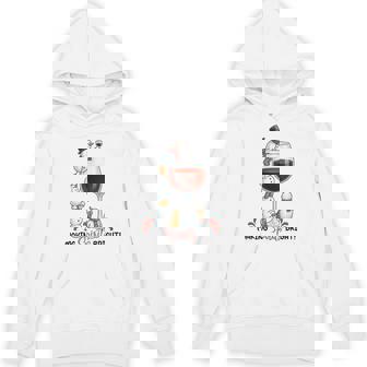 Making Spirits Bright Wine Christmas Snowman Drinking Unisex Hoodie | Mazezy