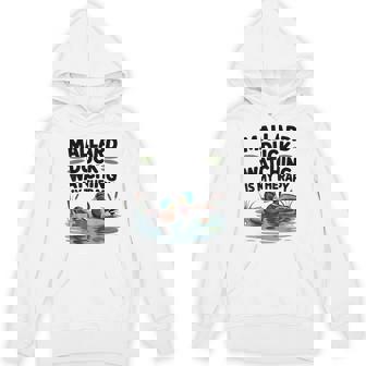 Mallard Ducks Birdwatching Waterfowl Art Nature Scene Unisex Hoodie | Mazezy