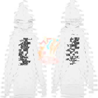 Merry Christmas Santa Riding Horse And Reindeer Unisex Hoodie | Mazezy