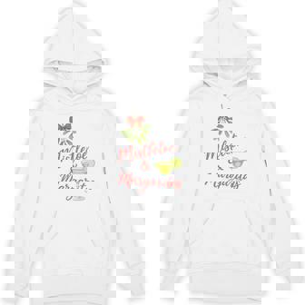 Mistletoe And Margaritas Christmas Beach Vacation Cruise Tri-Blend Hoodie - Monsterry