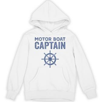 Motor Boat Captain Wheel Pontoon Lake Motor Boating Hoodie - Monsterry