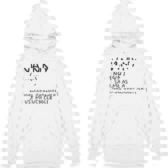 Nanny Grandma Definition Grandmother Unisex Hoodie | Mazezy
