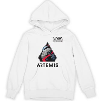 Nasa Artemis Ii Mission Patch Worm Logo Hoodie - Thegiftio UK