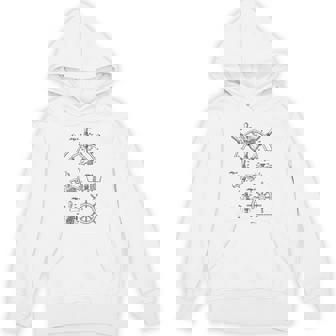 Nautical Vintage Sailing Boating Ship's Wheel Patent Sailors Tank Top Unisex Hoodie | Mazezy