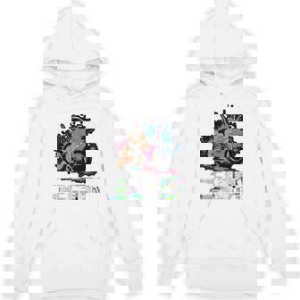 Neon BMX Jumping Silhouette Tank Top Unisex Hoodie | Mazezy