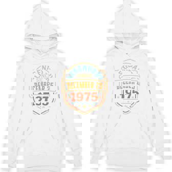 November 1975 Legendary Since December 25 Vintage Birthday Hoodie - Monsterry