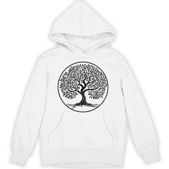 Oak Tree Circle Tree Of Life Happiness Nature Hoodie - Thegiftio UK