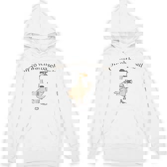 Off To Watch Baseball Goose Sports Humor Hoodie - Monsterry