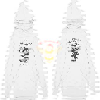 Oh Christmas 6-7 Bee Humor Festive Insect Quote Unisex Hoodie | Mazezy