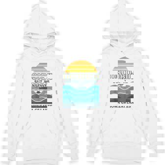 Okoboji Sunset Waves Shirt Vintage Iowa Great Boat Unisex Hoodie | Mazezy