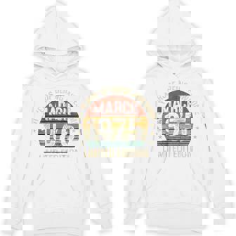 On Back 3月の誕生日 Est 1975年限定版 51St パーカー - Kawaiitshirt