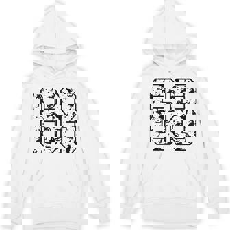 Orange And 68 Cute Halloween Pattern Number 68 Unisex Hoodie | Mazezy