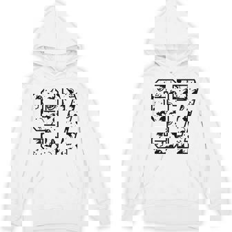 Orange And 97 Cute Halloween Pattern Number 97 Unisex Hoodie | Mazezy