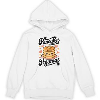 Pancakes And Pajamas Kawaii Pancake Breakfast Sleepover Hoodie - Thegiftio UK