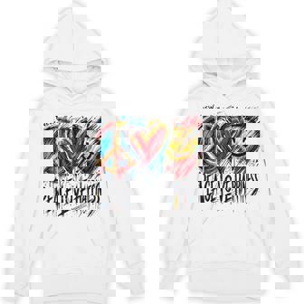 Peace Love Happiness Youthful Hoodie | Mazezy
