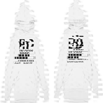 PhD Doctorate Graduate Degree Loading Unisex Hoodie | Mazezy