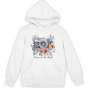 Photographer Focus On The Good Camera Flowers Photography Hoodie - Thegiftio UK