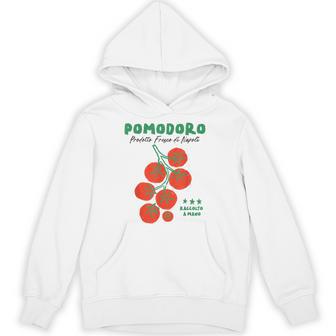 Pomodoro Napoli Italian Handpicked Tomato Retro Foodie Food Hoodie - Monsterry
