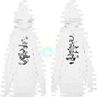 Proud Ship Seaman Captain Husband Daddy Anchor Print Graphic Tank Top Unisex Hoodie | Mazezy