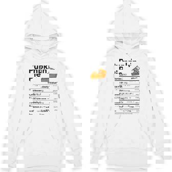 Pumpkin Pie Lover Xmas Costume Family Food Nutrition Facts Unisex Hoodie | Mazezy