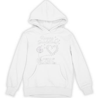 Raising Dandelions Purple Up For Military Child Month Hoodie - Thegiftio UK