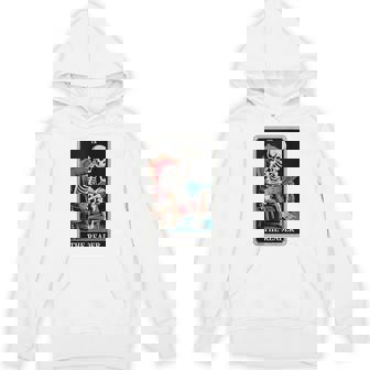 The Reader Tarot Card Book Lover Skeleton Reading Book Tank Top Unisex Hoodie | Mazezy