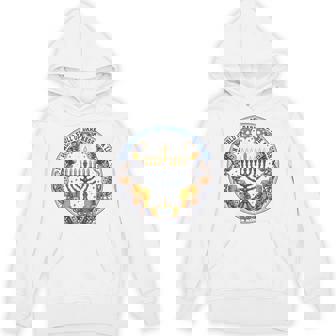 Retro Menorah Be A Light Happy Hanukkah Chanukah Christmas Hoodie - Thegiftio