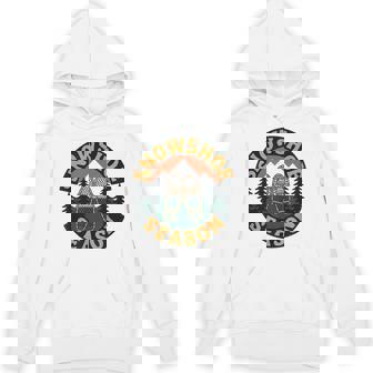 Retro National Parks Showshoe Season Winter Hiking Unisex Hoodie | Mazezy