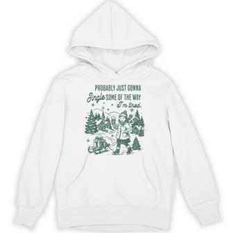 Retro Probably Just Gonna Jingle Some Of The Way I'm Tired Hoodie - Thegiftio UK