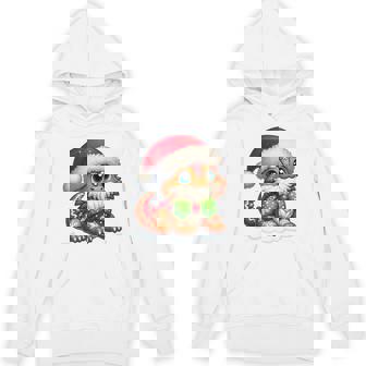 Santa Gingerbread Bearded Dragon Xmas Baking Cookies Baker Hoodie - Monsterry