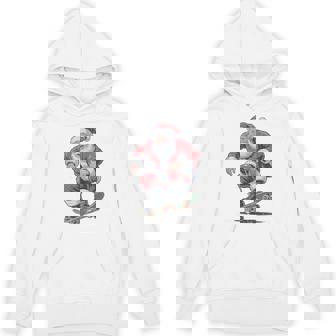 Santa Skateboarding Christmas Holiday Retro Vintage 90s Tank Top Unisex Hoodie | Mazezy